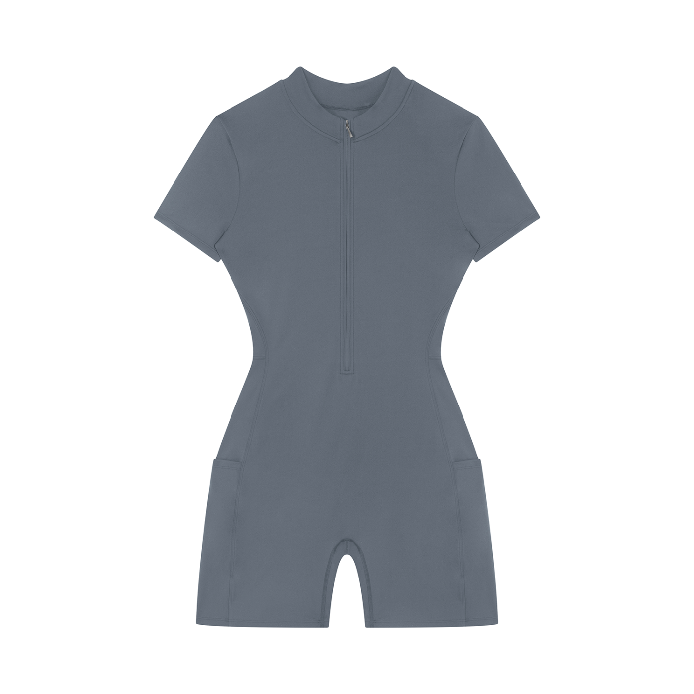 Women's Quarter-Zip 4leafclover Short Sleeve Romper