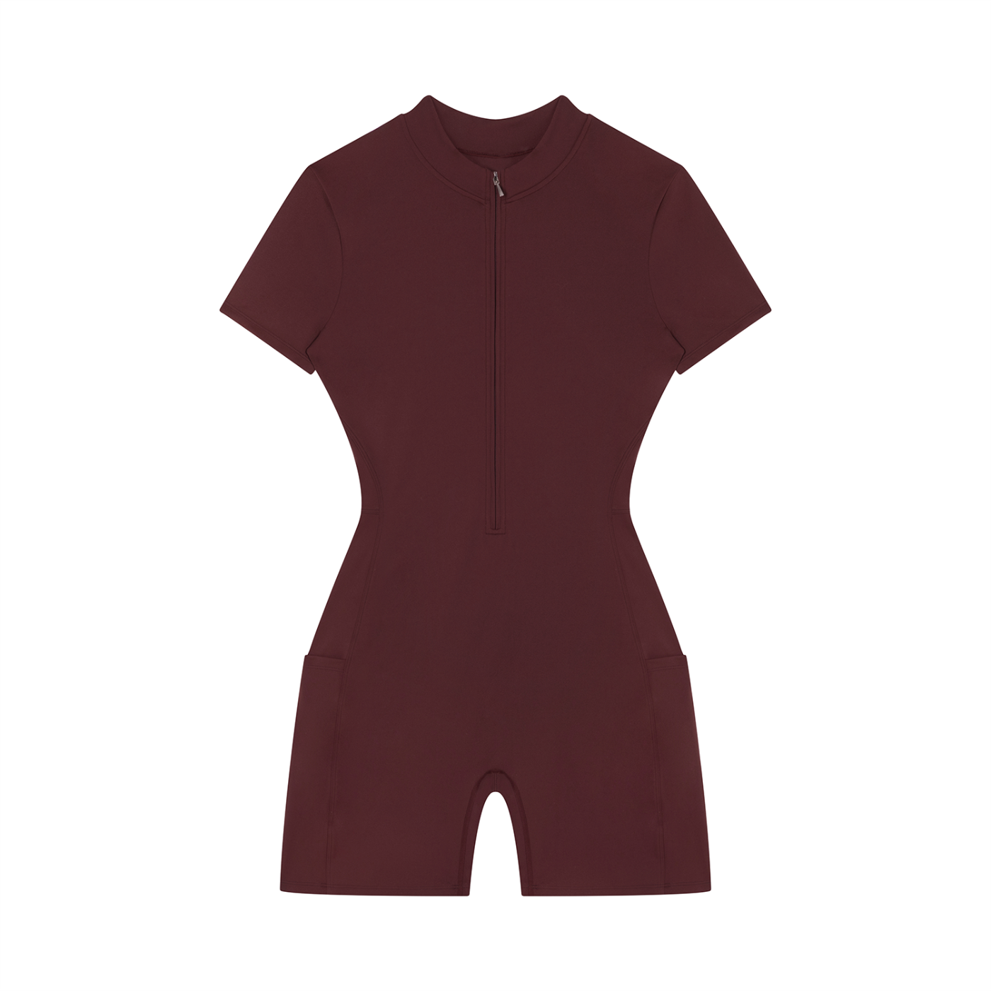 Women's Quarter-Zip 4leafclover Short Sleeve Romper