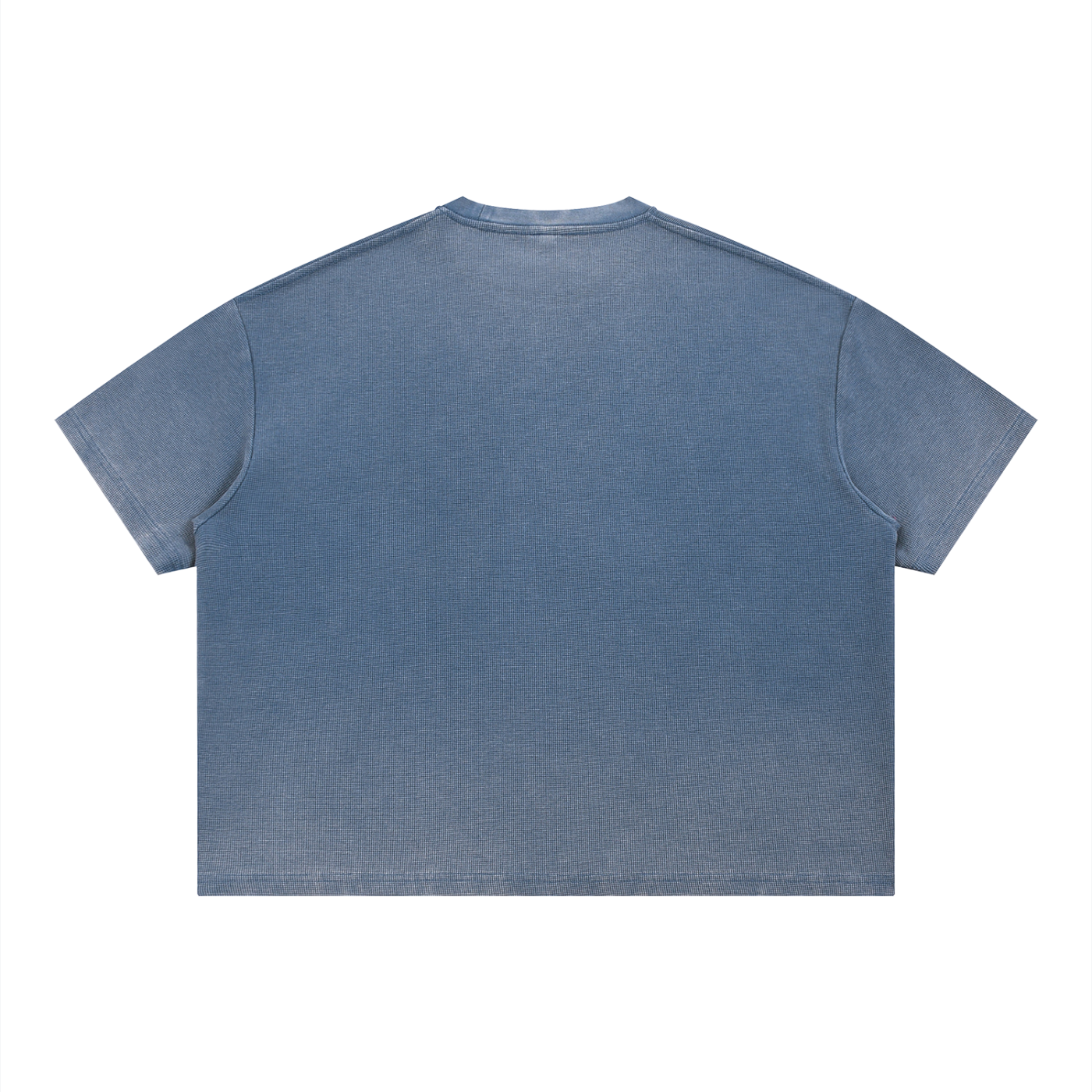 4leafclover Wash Sunfade Boxy Waffle T-Shirt