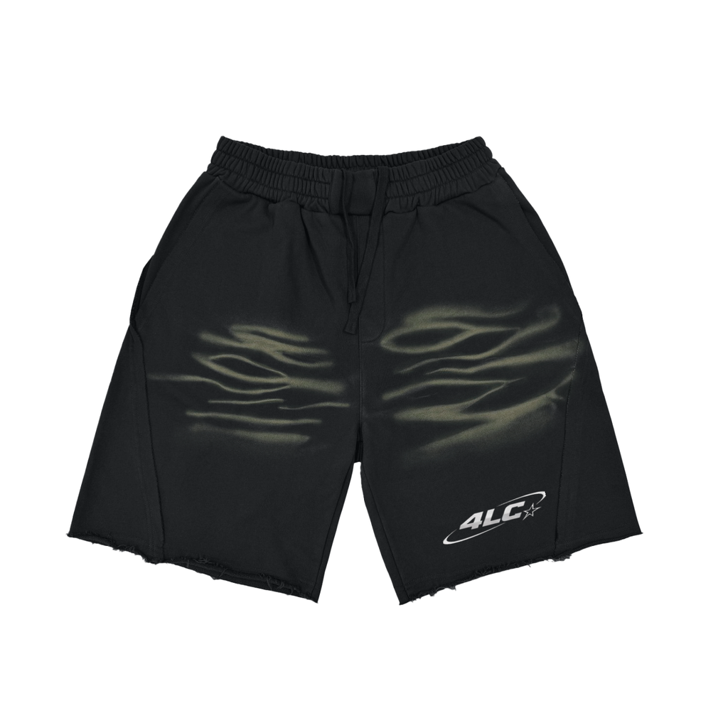 Vintage Washed 4LC Tiger Stripes Short Pants