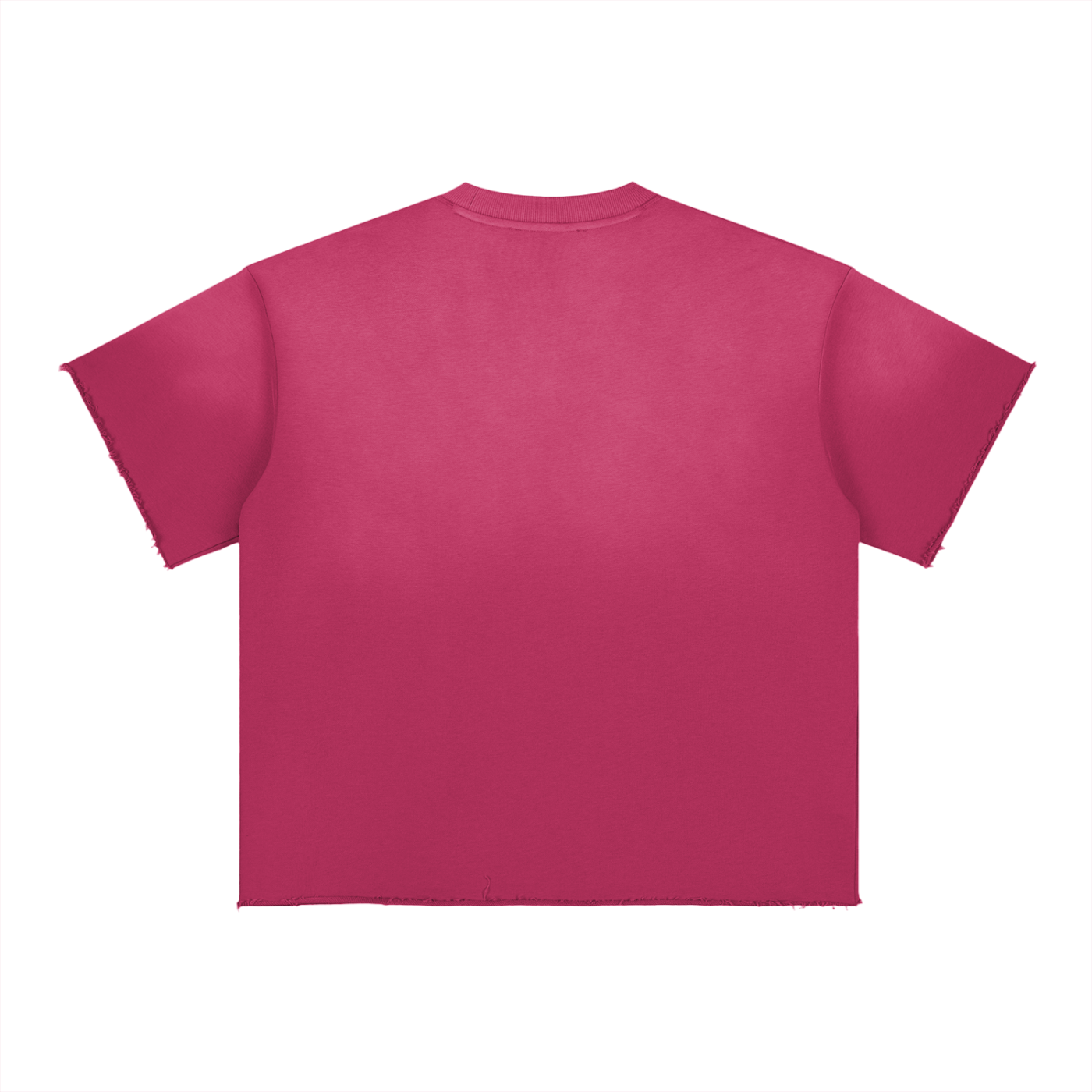 Pink 4leafclover Raw Edge T-Shirt