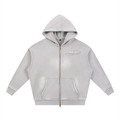 Sunfade Two-way Zipper Boxy Fleece Hoodie