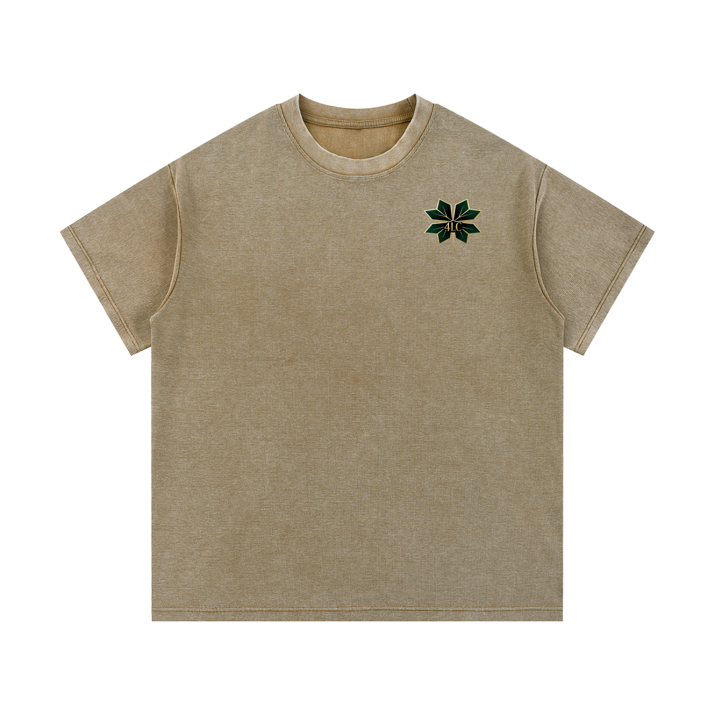 4lC Mineral Wash Waffle Knit T-Shirt