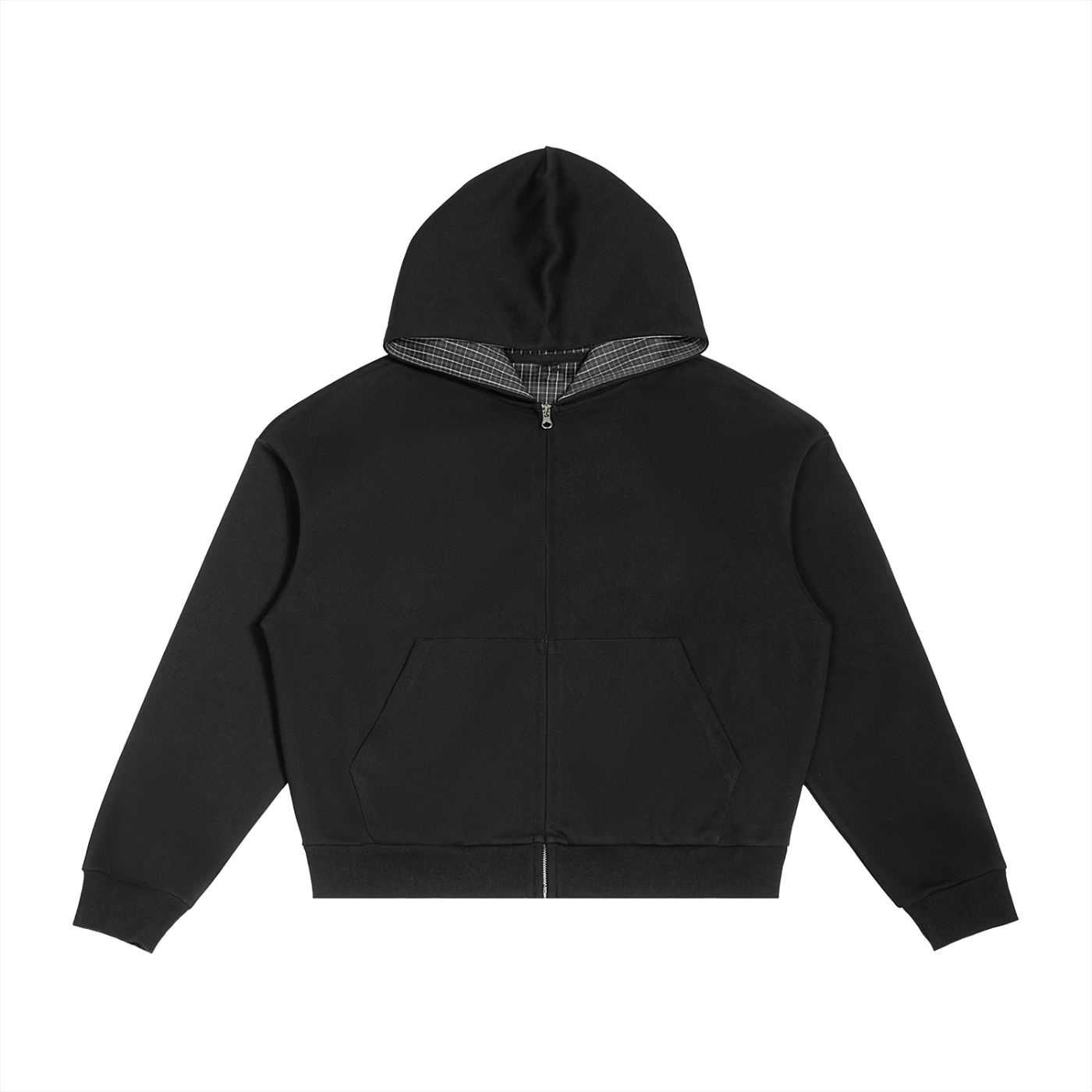 4leafclover Boxy Zip Hoodie