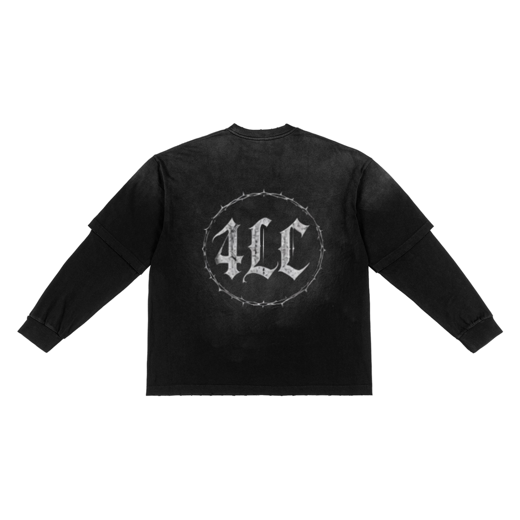 Sunfade Hand-Frayed Faux 4LC T-Shirt