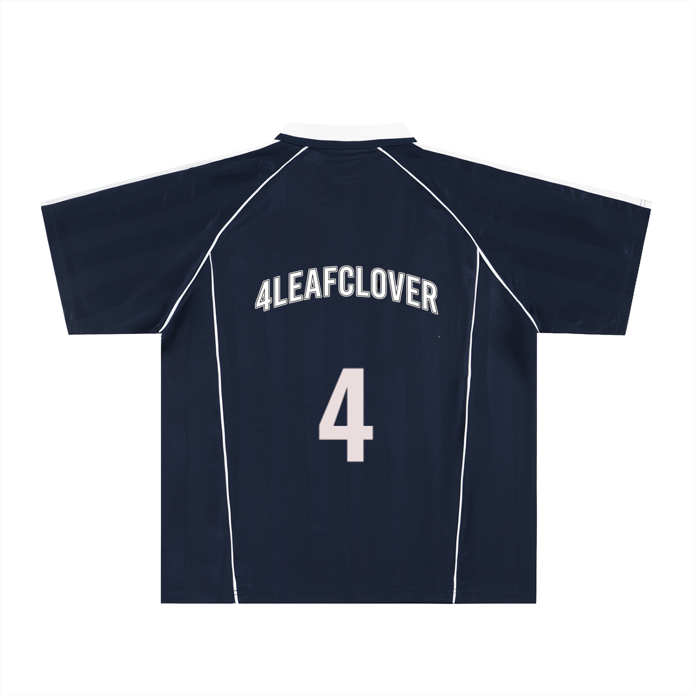 4leafclover Striped Collared Soccer Jersey