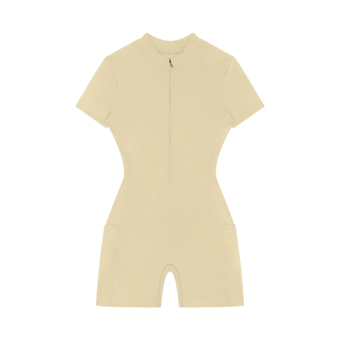 Women's Quarter-Zip 4leafclover Short Sleeve Romper