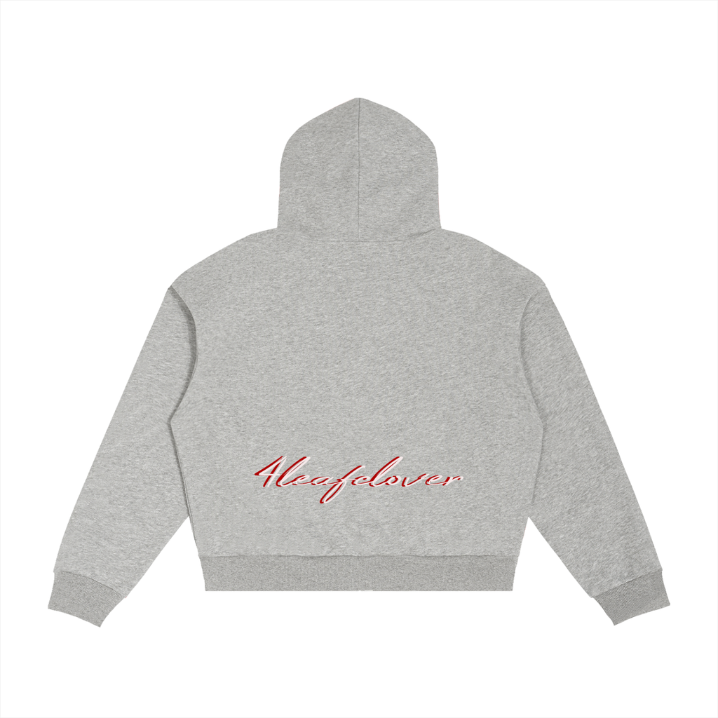 4leafclover Boxy Zip Hoodie