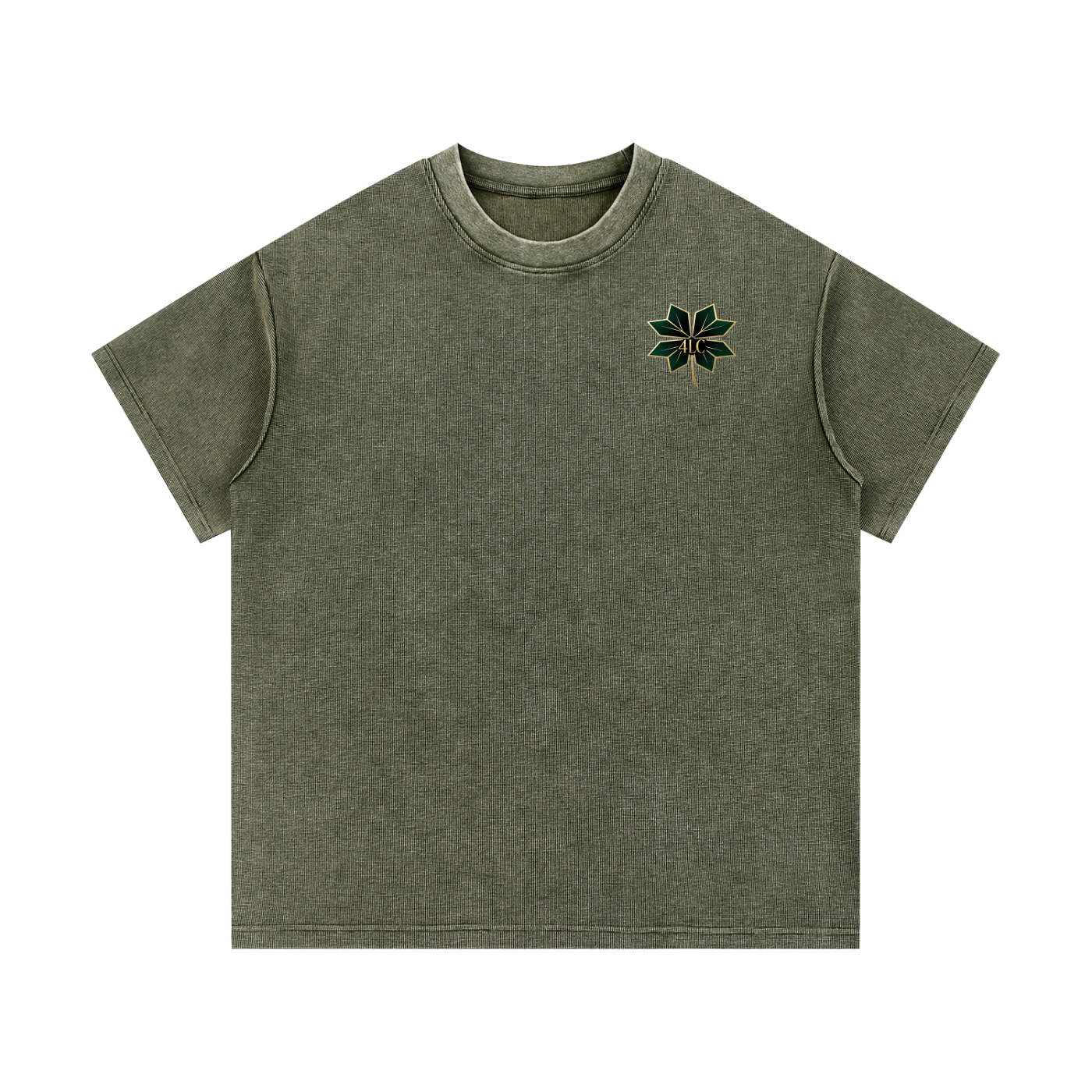 4lC Mineral Wash Waffle Knit T-Shirt