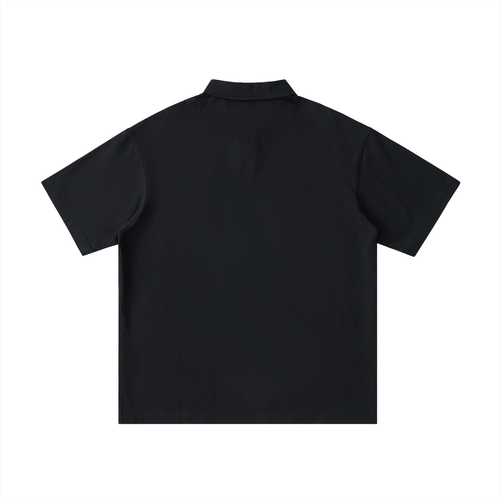 4lC Loose Cotton Short-Sleeve Polo Shirt