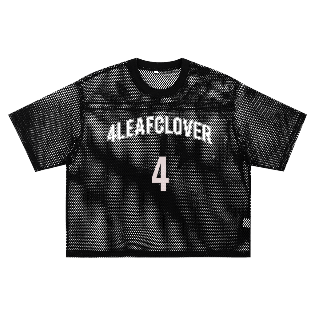 See-through 4leafclover Boxy Net T-Shirt