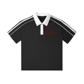 4leafclover Collar Short-Sleeve Polo Shirt