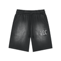 Rectangle Patch 4LC Monkey Washed Shorts