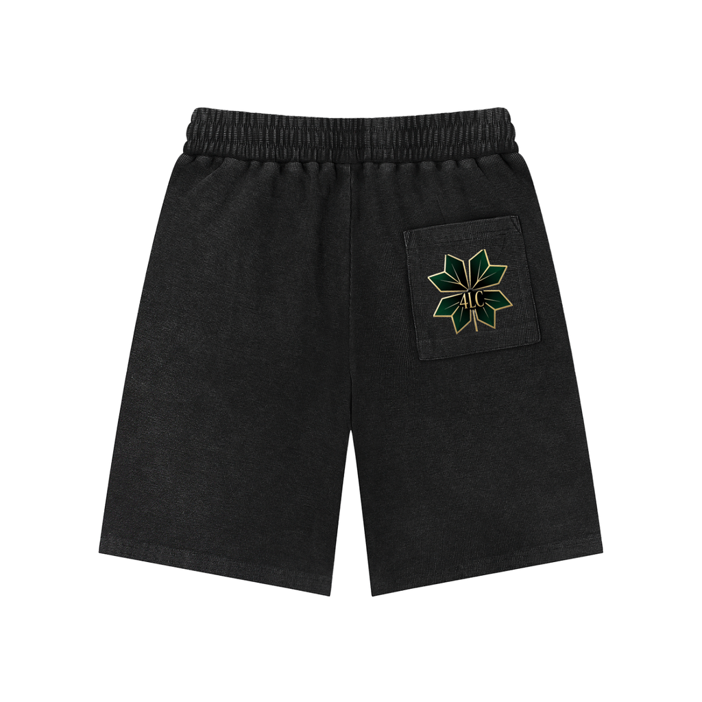 4lC Mineral Wash Waffle Knit Shorts