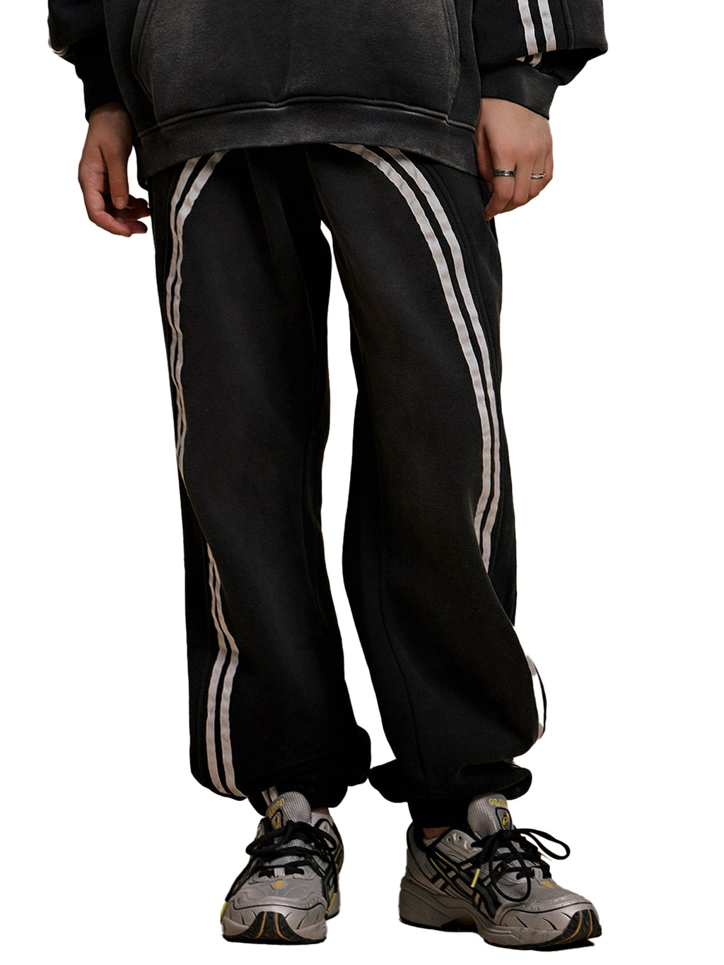 4lC Contrast Tape Fleece Jogged Sweatpants