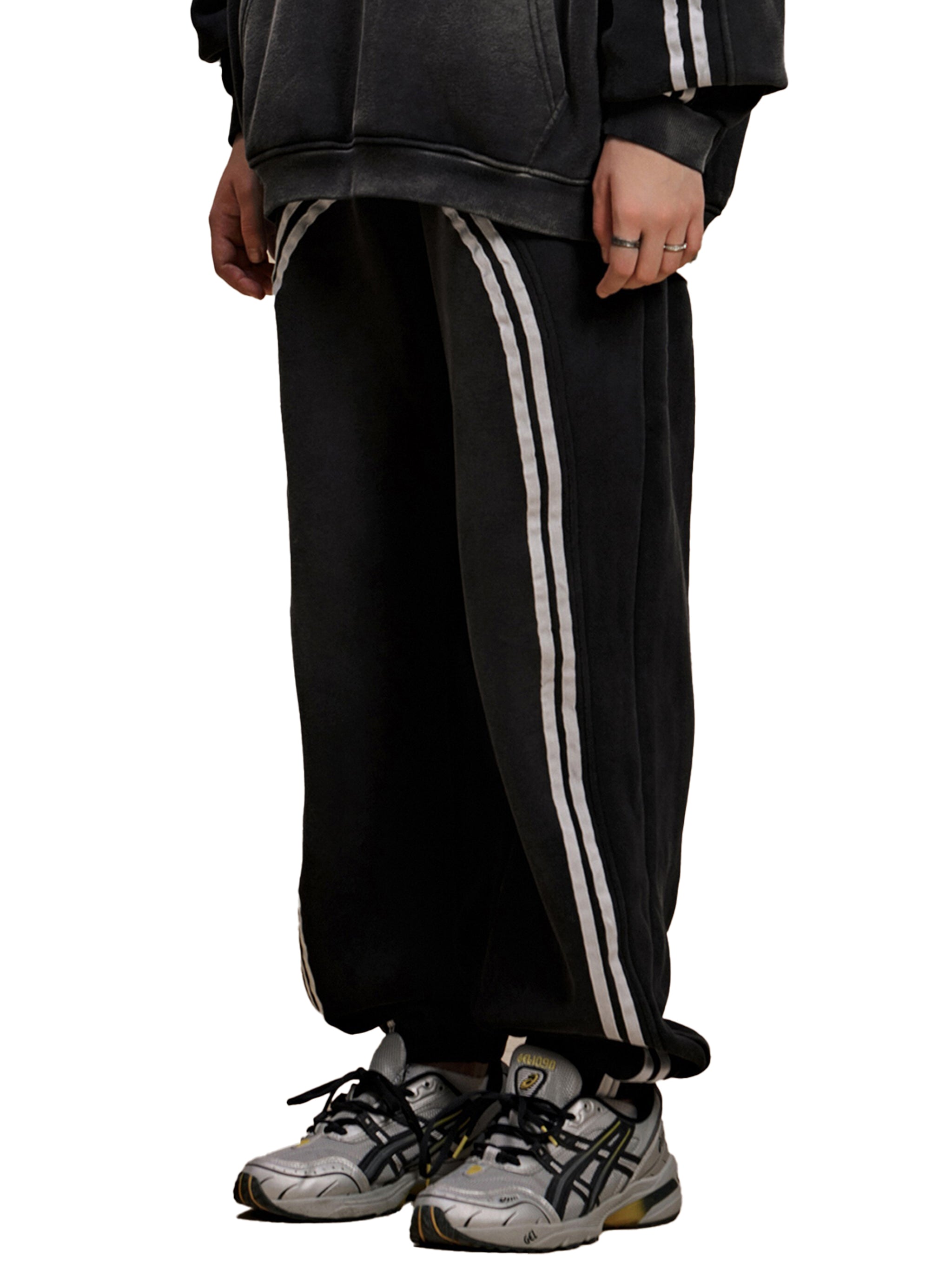4lC Contrast Tape Fleece Jogged Sweatpants