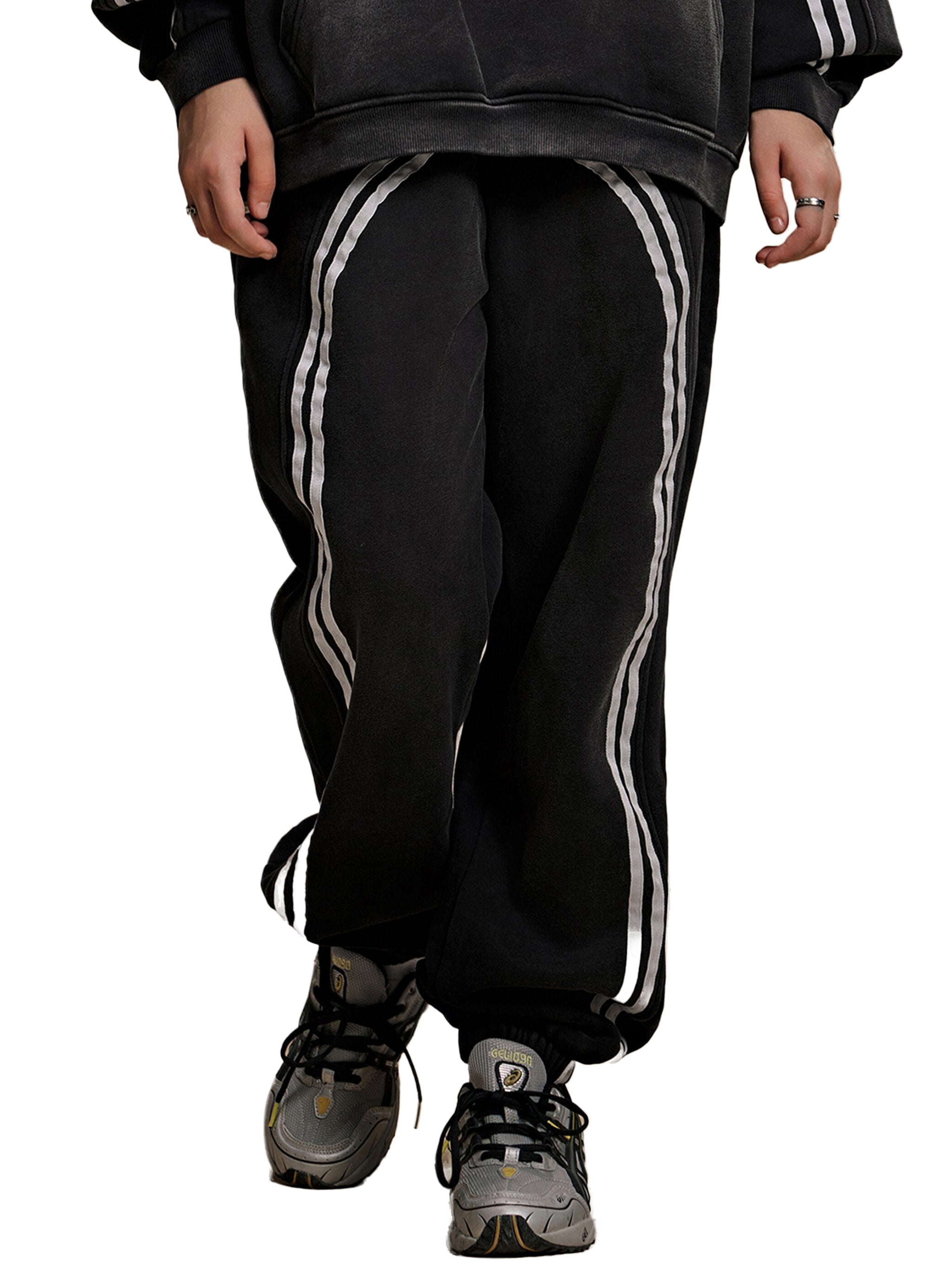 4lC Contrast Tape Fleece Jogged Sweatpants