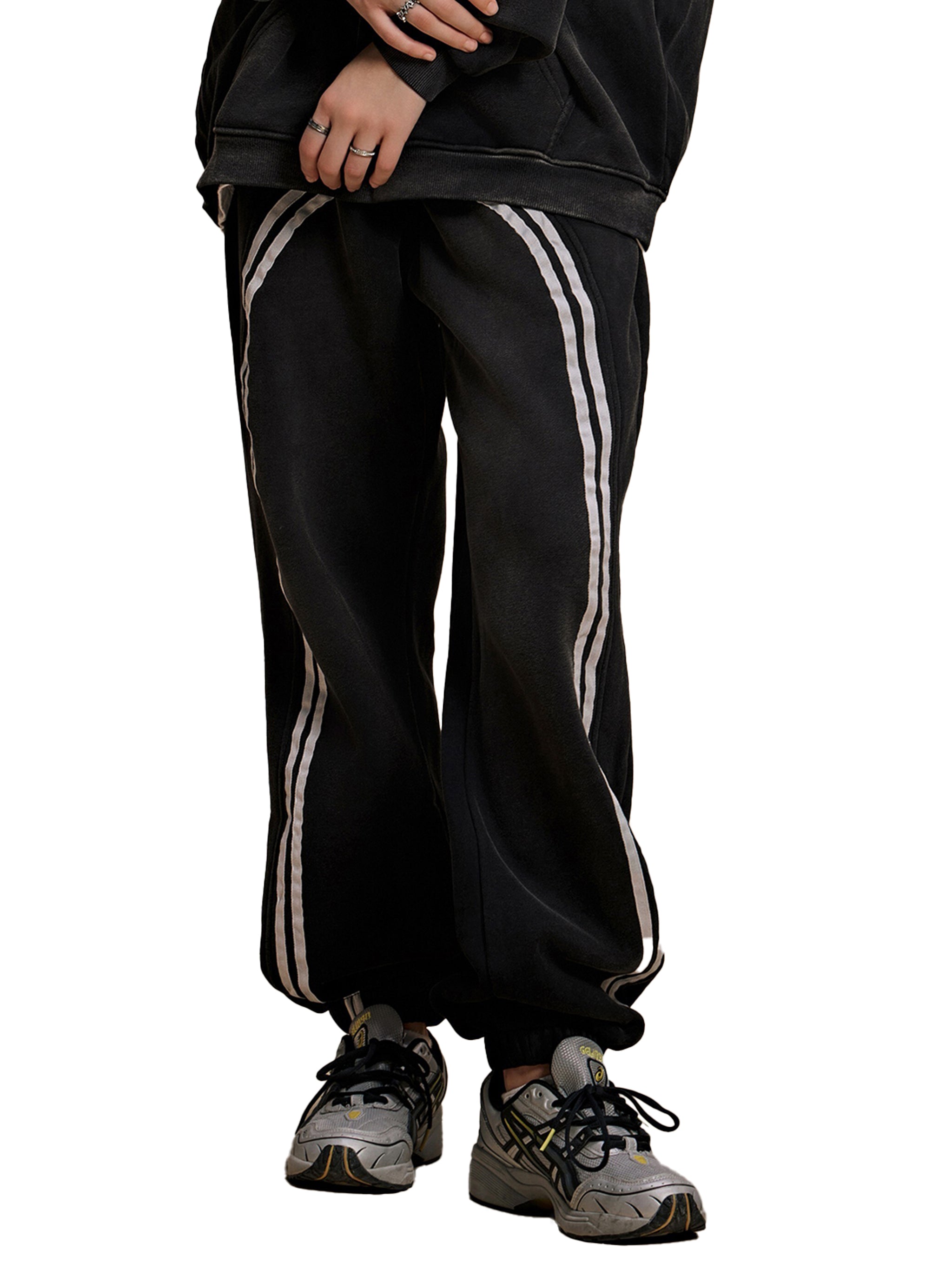4lC Contrast Tape Fleece Jogged Sweatpants