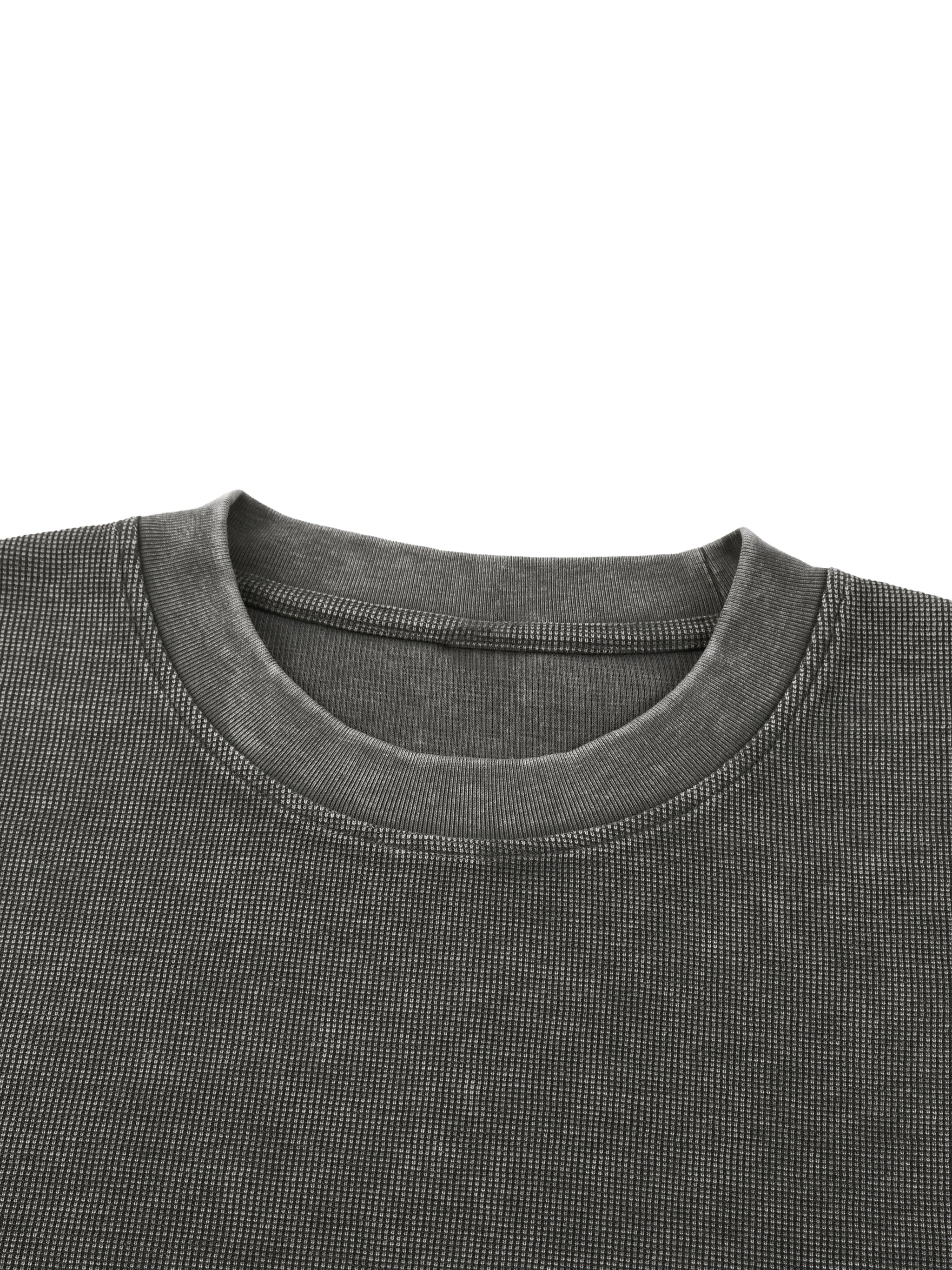4lC Mineral Wash Waffle Knit T-Shirt