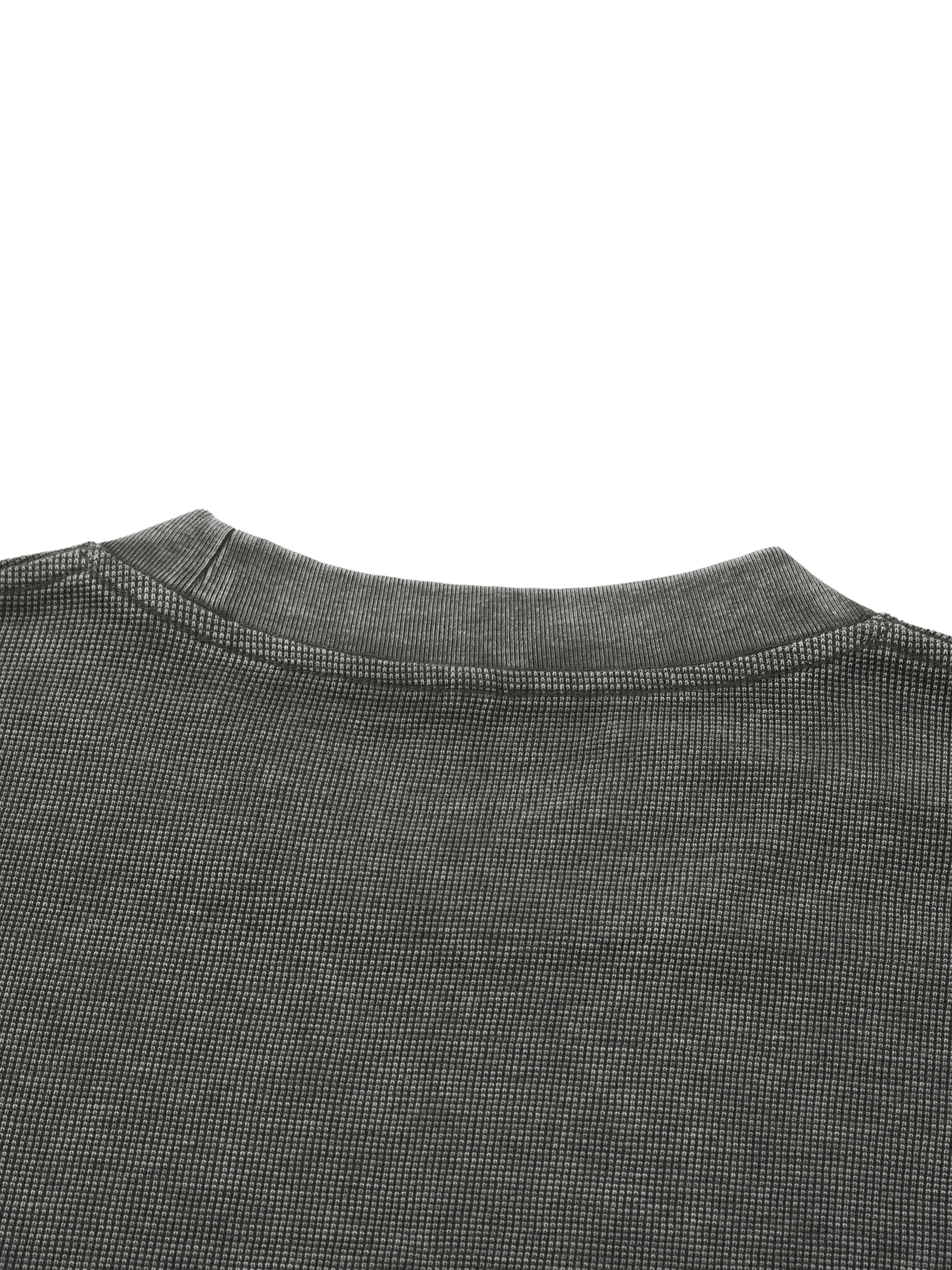 4lC Mineral Wash Waffle Knit T-Shirt