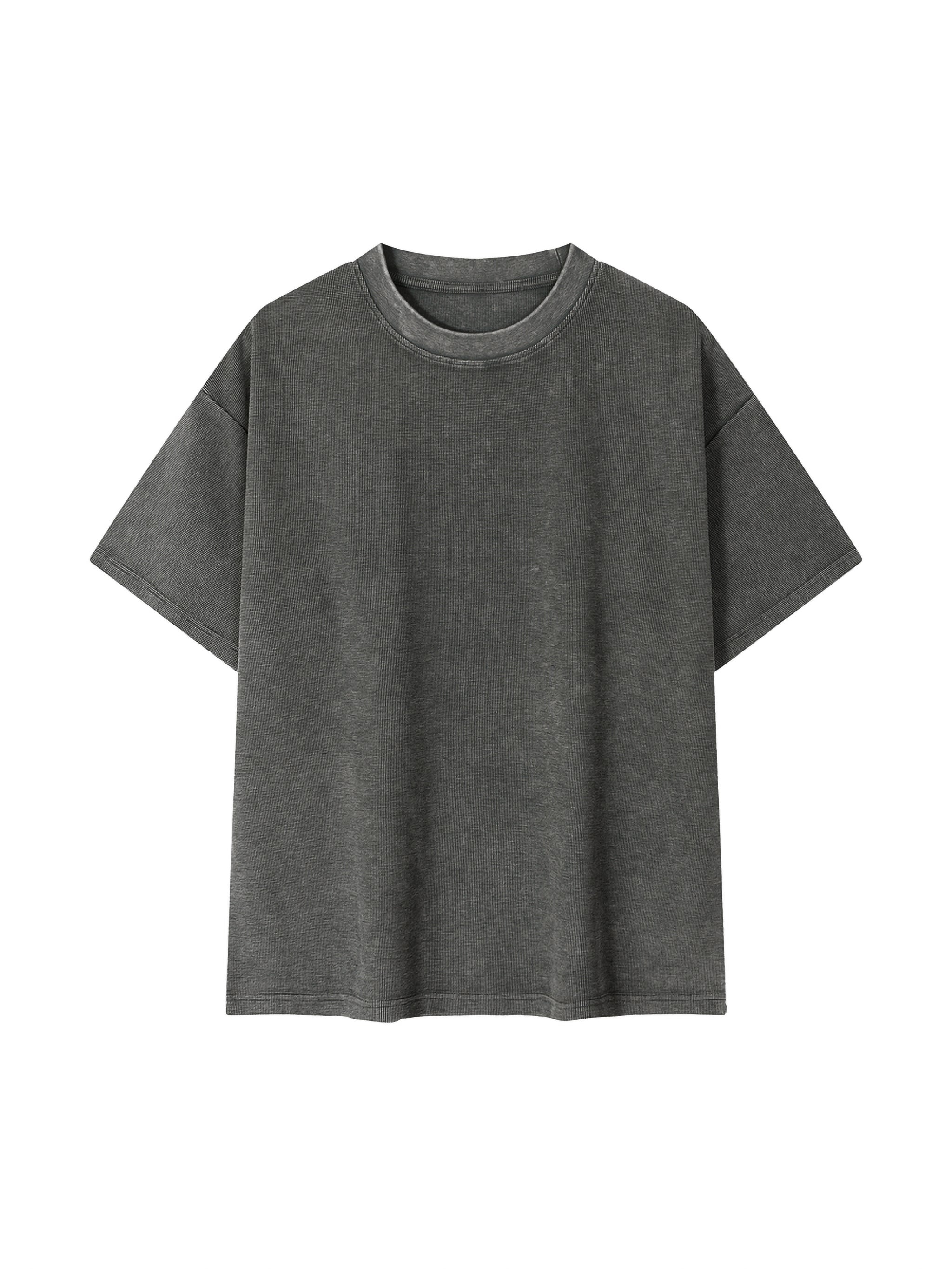 4lC Mineral Wash Waffle Knit T-Shirt
