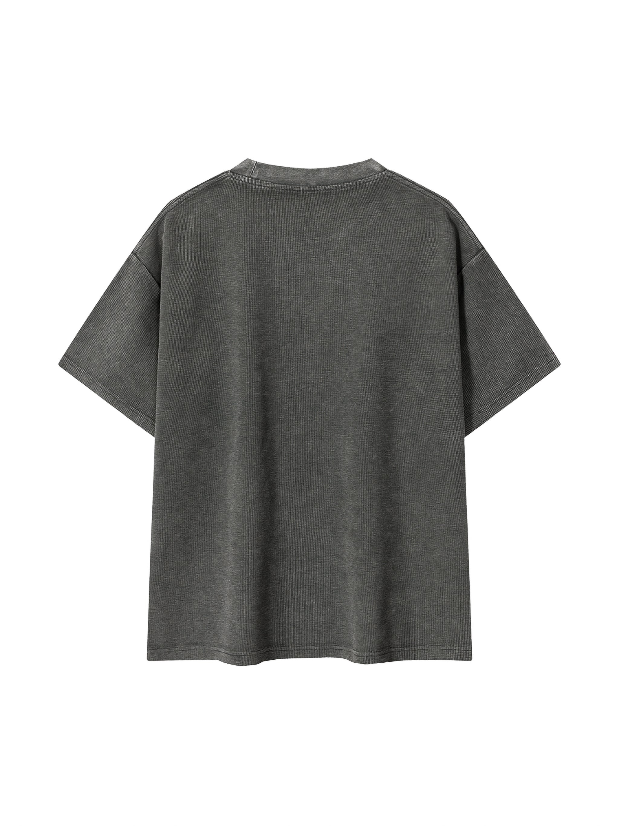 4lC Mineral Wash Waffle Knit T-Shirt