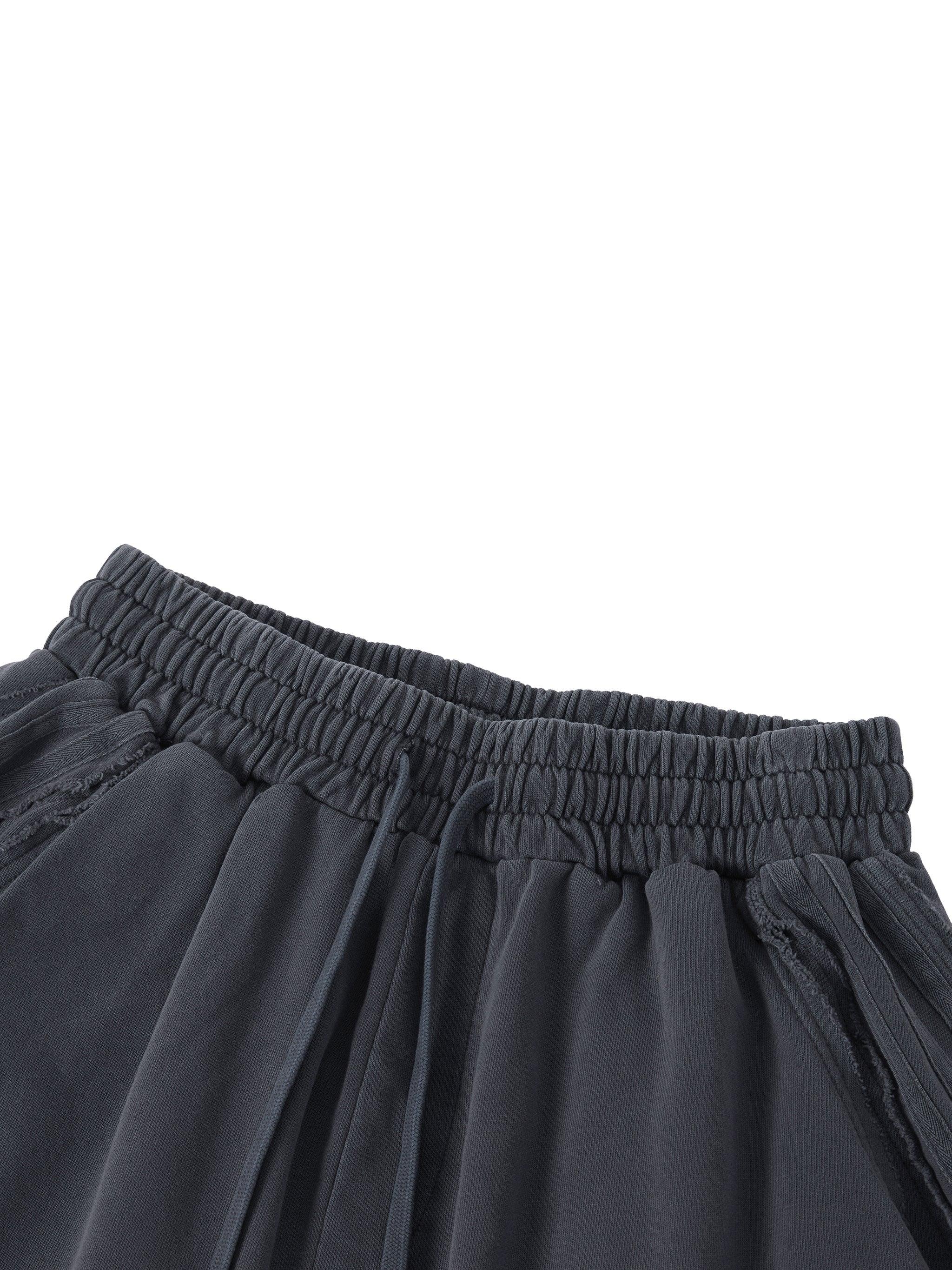 4leafclover Wash Raw Edge Shorts