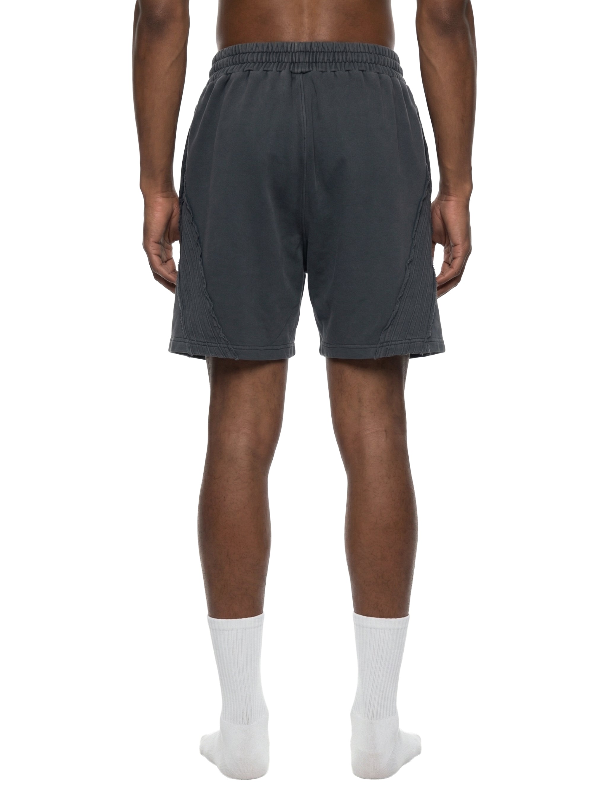 4leafclover Wash Raw Edge Shorts